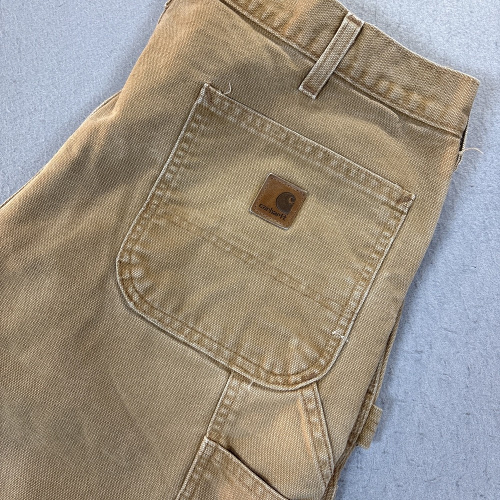 Carhartt Rugged Flex Duck Work Pants 38x34 Straight Fit Utility Workwear B11 BRN